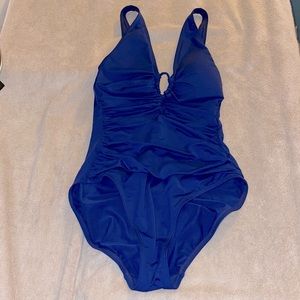 Lauren Ralph Lauren Blue 1Pc Swimsuit, Sz 10